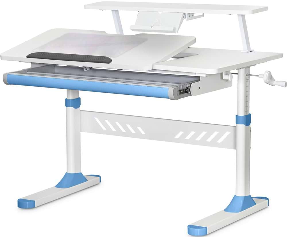 Парта школьная Evo-kids TH-310 W/BL + BD-S30 BL